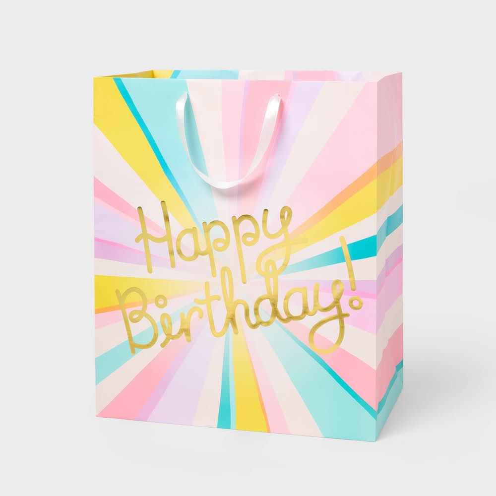 Spritz Happy Birthday Gift Bag, XL