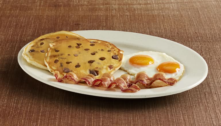 Chocolate Chip Hot Cakes Platter