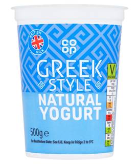 Co-op Greek Style Natural Yogurt 500g
