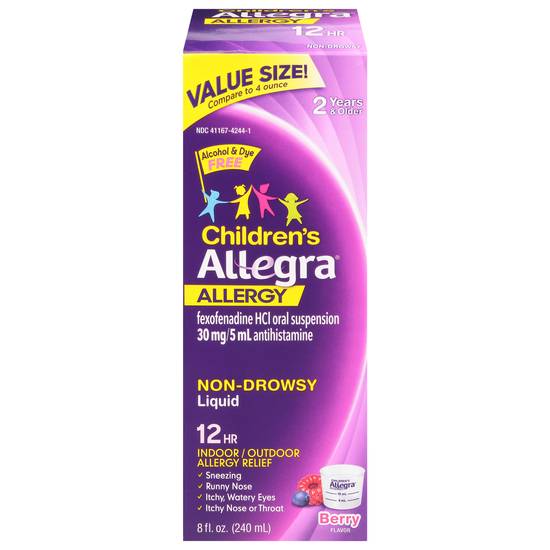 Allegra Children's Allergy Berry Flavor Oral Suspension