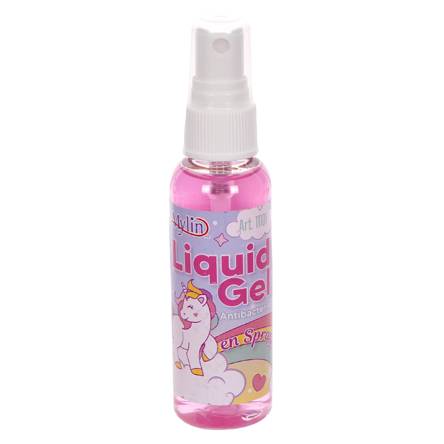 Mylin gel antibacterial infantil rosa (botella 60 ml)