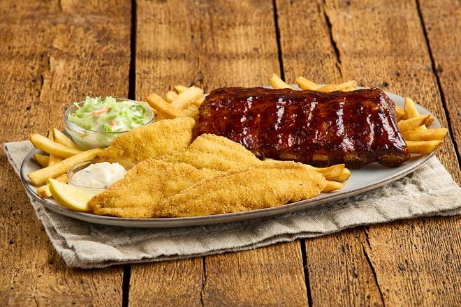 Ribs & Fried Catfish Platter