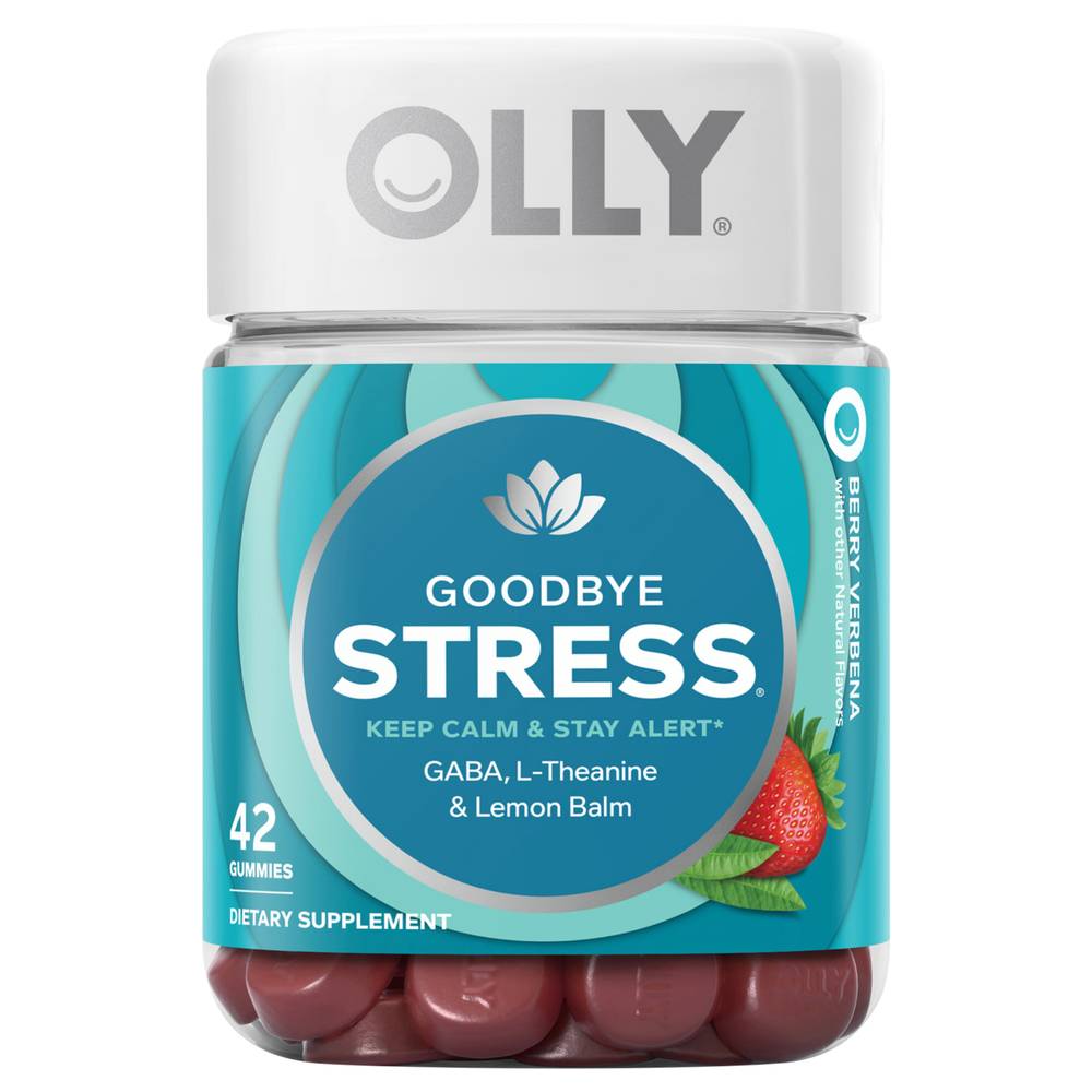 Olly Berry Verbena Goodbye Stress Gummies (6.4 oz, 42 ct)