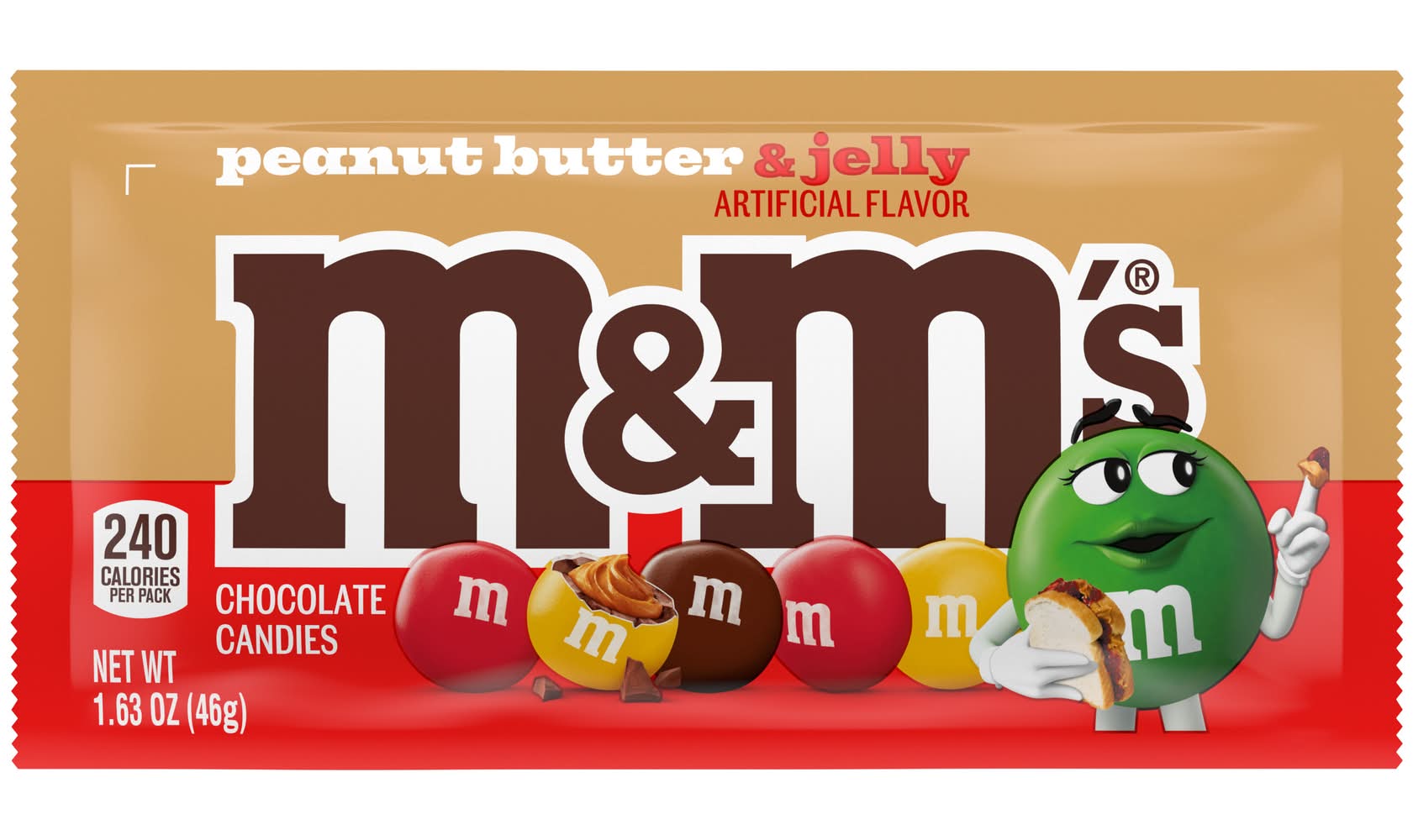 M&M's Chocolate Candy, Peanut Butter-Jelly (1.63 oz)