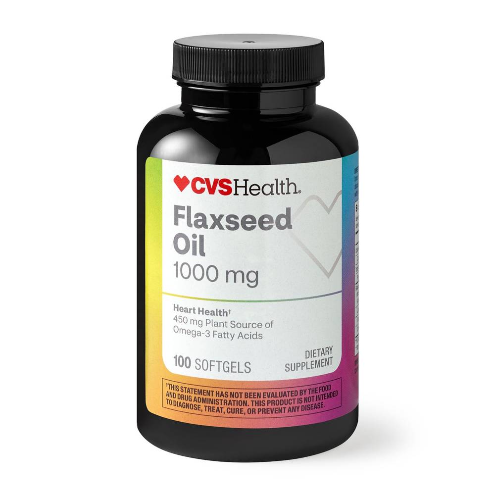 CVS Health Flaxseed Oil Softgels, 100 CT