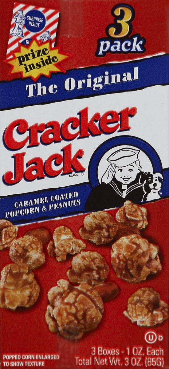 Cracker Jack Caramel Coated Popcorn & Peanuts (3 ct)