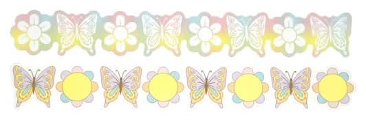 Class Rules! 2.5" X 18" Butterfly Paper Borders, 12Ct. By B2C