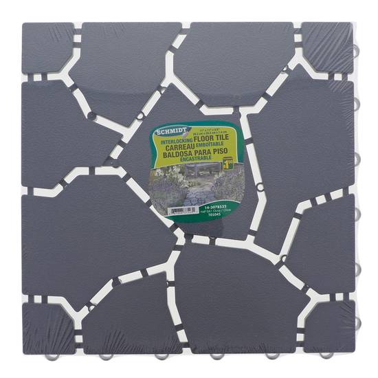 # Plastic Square Rock Style Floor Tiles (28.2CM X 28.2CM X 1.4CM)