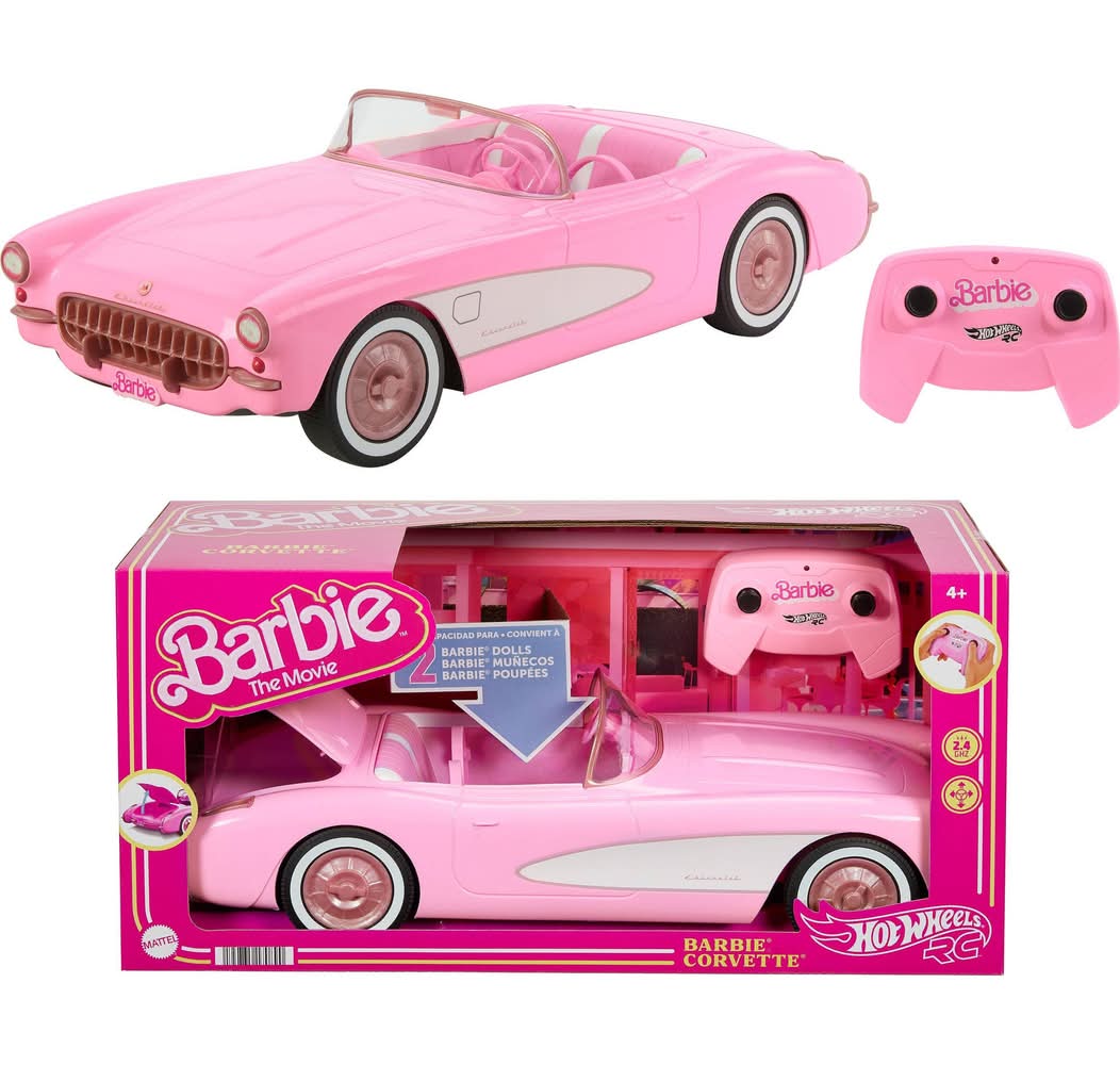 Hot Wheels Rc Barbie Corvette Remote Control Car