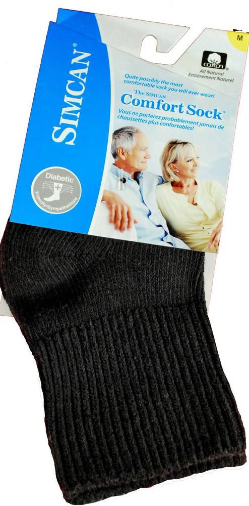 Simcan Comfort Low Rise Socks Medium Black (1.0 pr)
