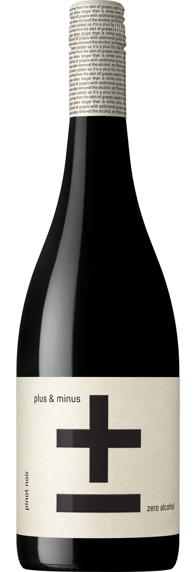 Plus & Minus Zero Alcohol Pinot Noir Wine (750mL)