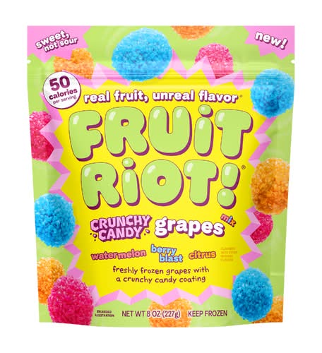 Fruit Riot! Crunchy Candy Grapes Mix