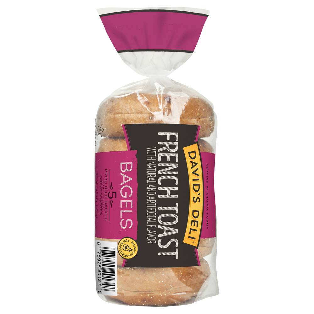 David's Deli Presliced French Toast Bagels (5 ct)