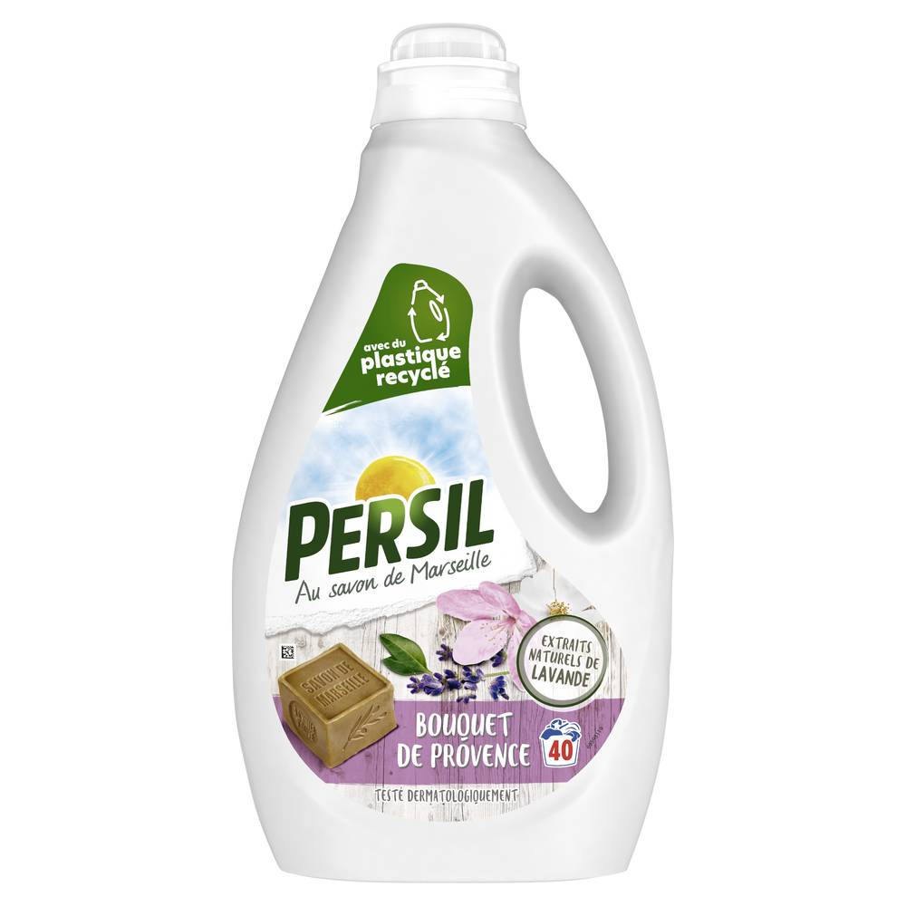 Persil - Lessive liquide bouquet de Provence aux extraits naturels de lavande 40 lavages