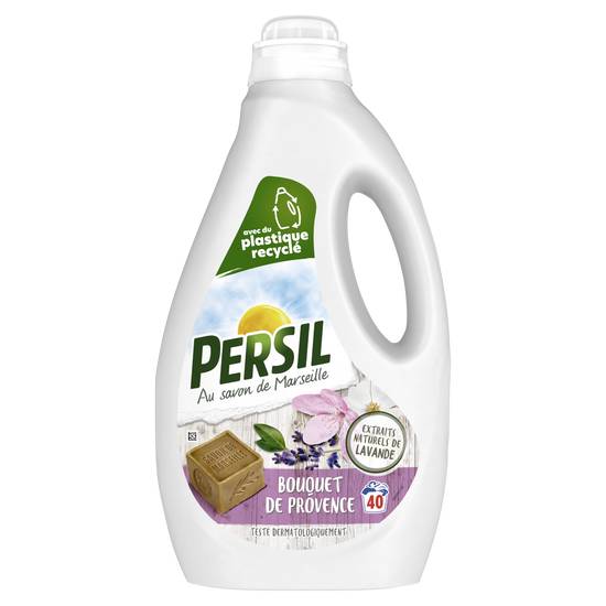 Persil - Lessive liquide bouquet de Provence aux extraits naturels de lavande 40 lavages (1.8 L)