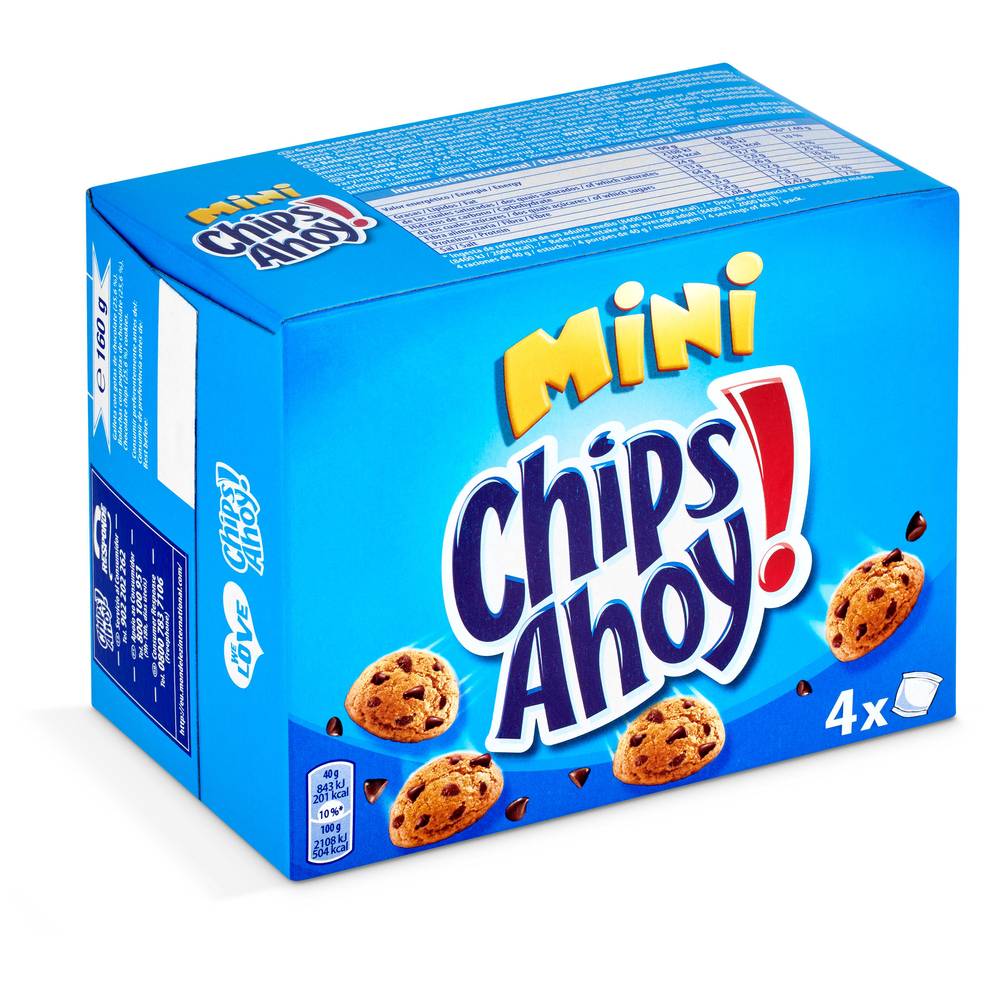 Mini Galletas Con Pepitas De Chocolate Chips Ahoy Caja 160 G