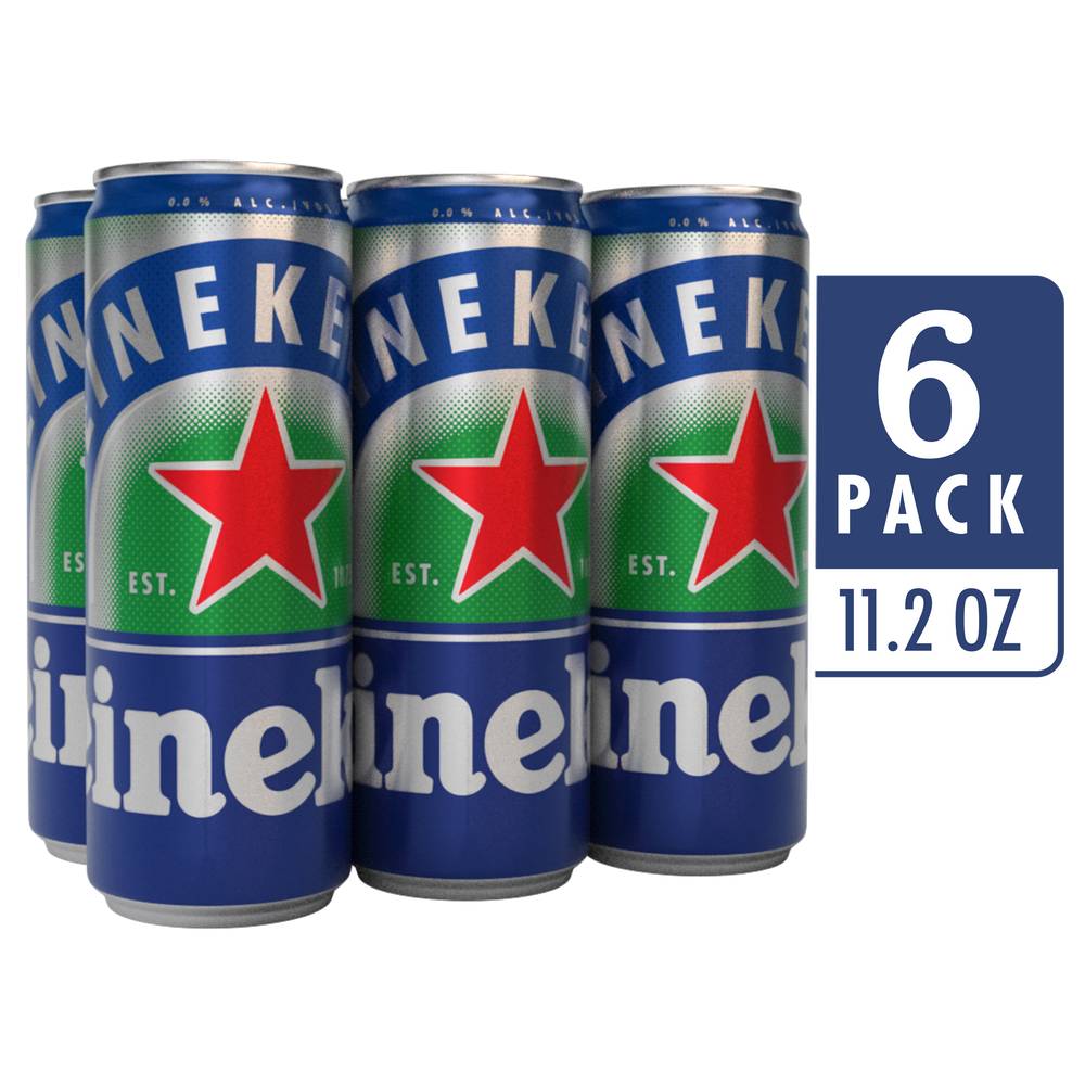 Heineken Non Alcohol Free Beer (6 ct, 11.2 fl oz)