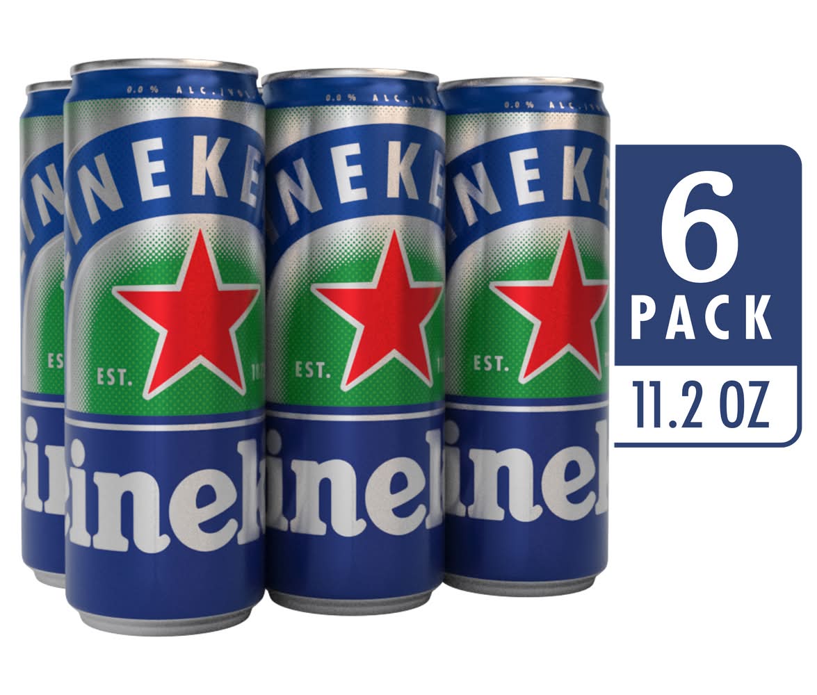 Heineken Non Alcohol Free Beer (6 x 11.2 fl oz)