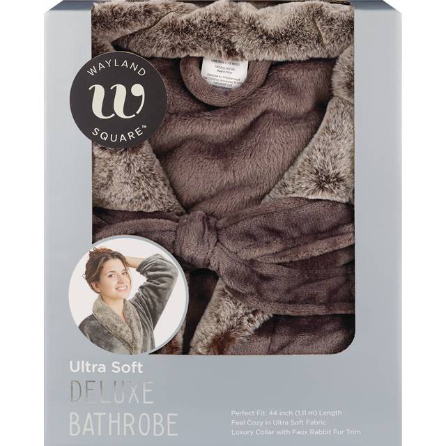 Deluxe Flannel Bath Robe Asst