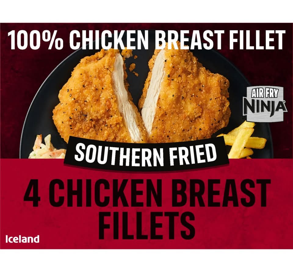 Iceland Southern Fried Chicken Breast Fillets (4 pack)
