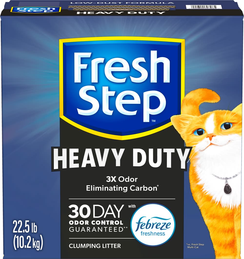 Fresh Step Heavy Duty Cat Litter, Febreze Freshness (22.5 lbs)