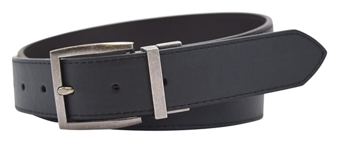 Beverly Hills Polo Club Reversible Casual Belt, Men, 35 mm, Black
