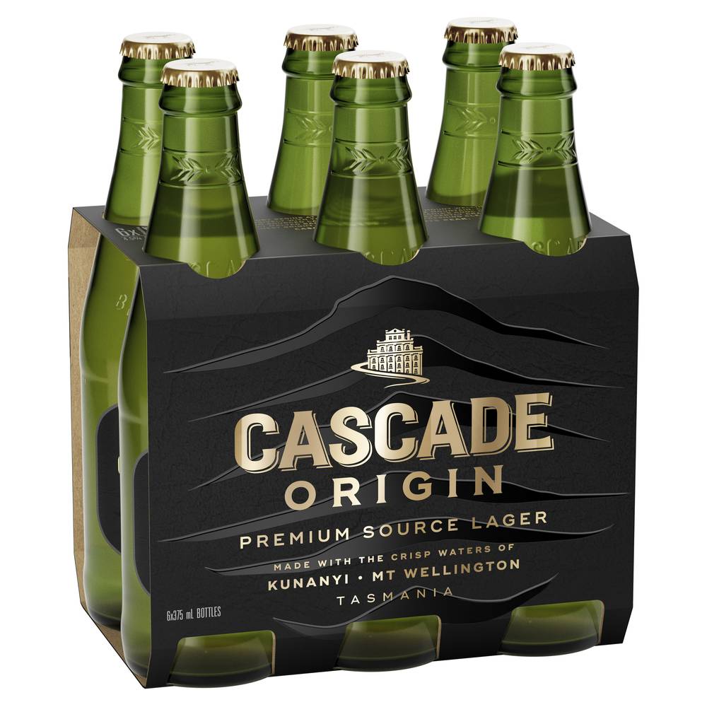 Cascade Origin Premium Source Lager Bottle 375mL X 6 pack