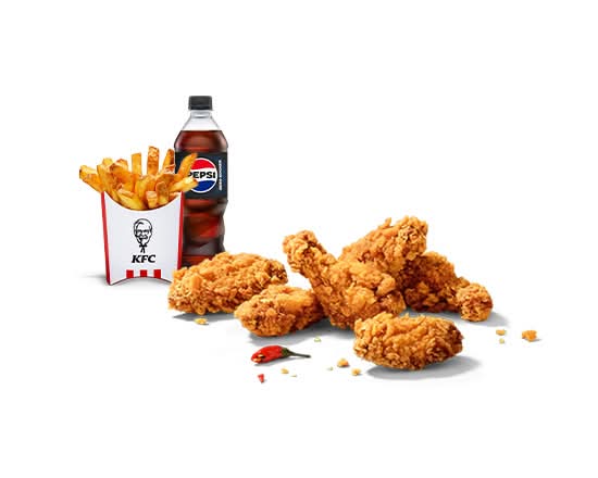 6er Hot Wings Menü