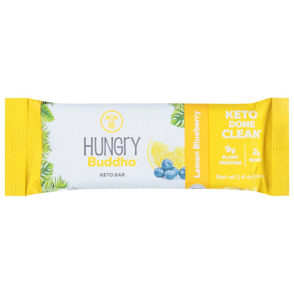 Hungry Buddha Lemon Blueberry Flavor Keto Bar (1.4 oz)