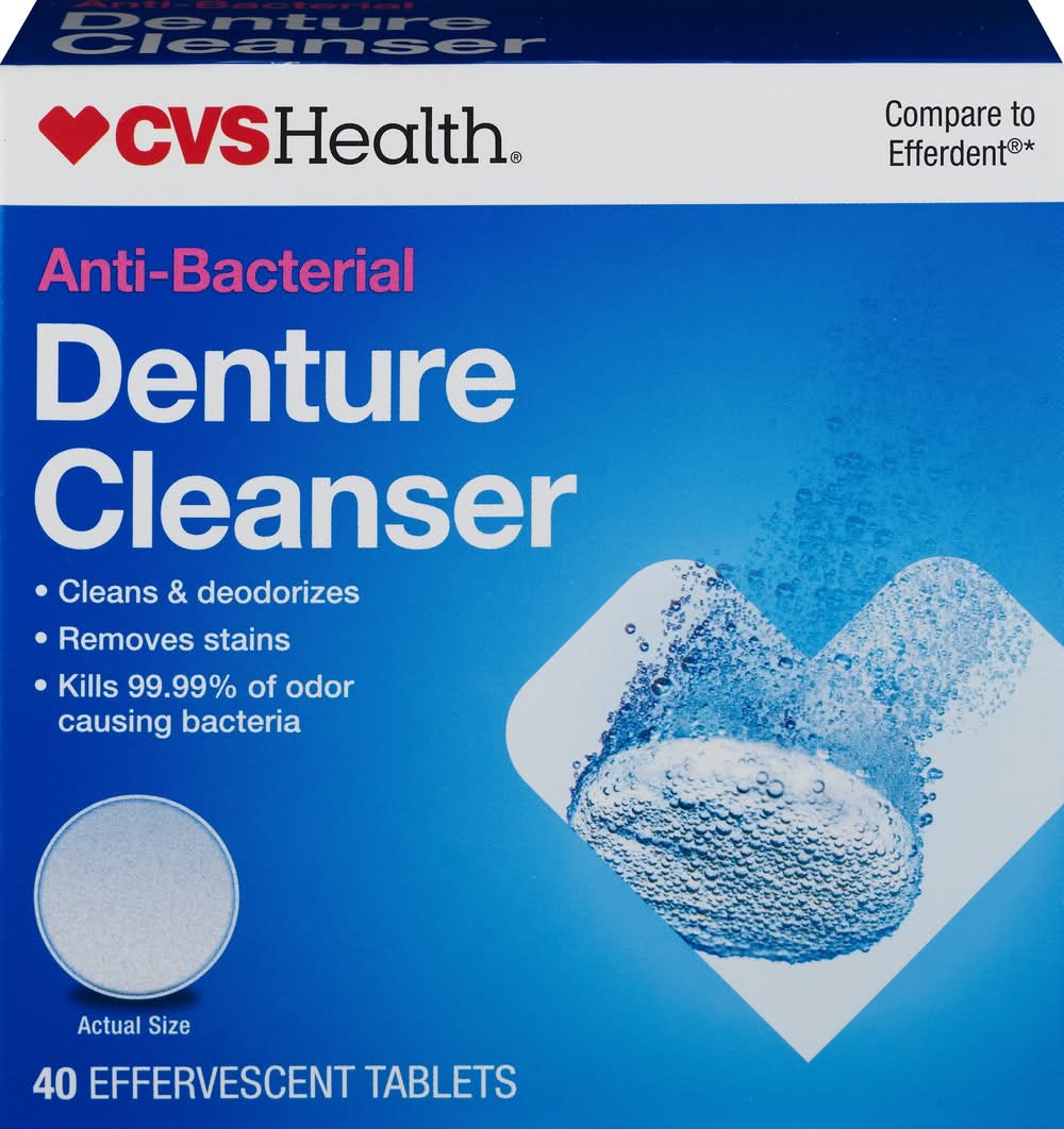 CVS Anti-Bacterial Denture Cleanser Tablets (40 ct)