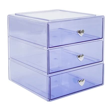 Stackable Vanity Organizer 3-Tier Purple