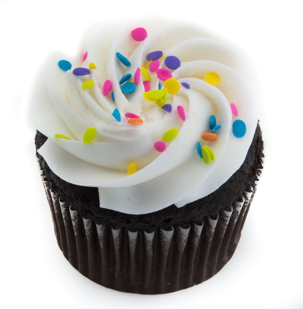 Chocolate Cupcakes With White Icing