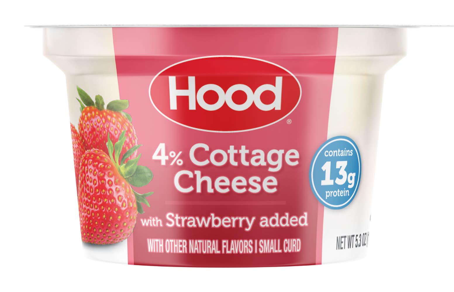 Hood 4% Cottage Cheese, Strawberry (5.3 oz)