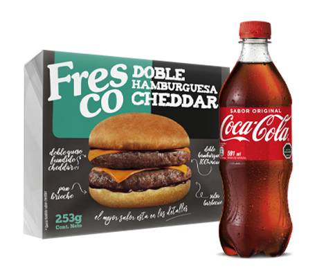Hamburg Doble Fresco + Coca Cola 591cc