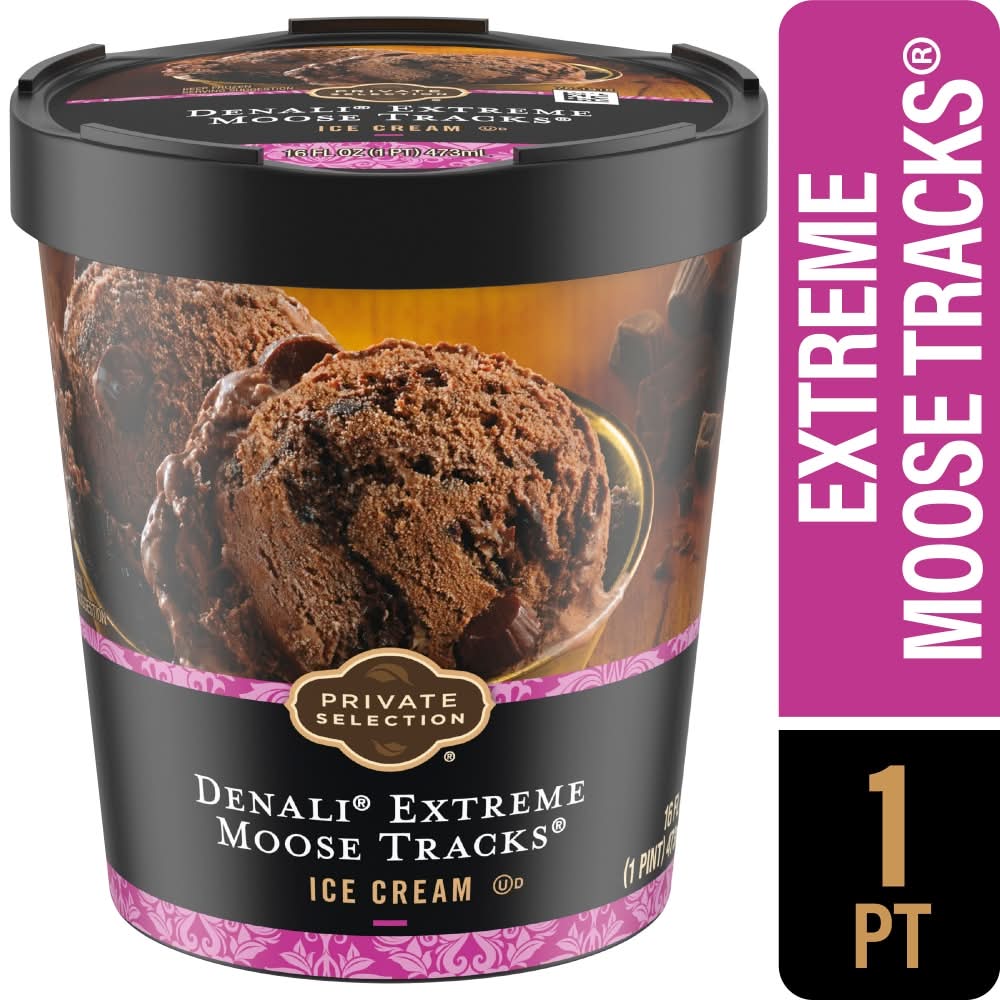 Private Selection Ice Cream, Denali Extreme Moose Tracks (16 fl oz)