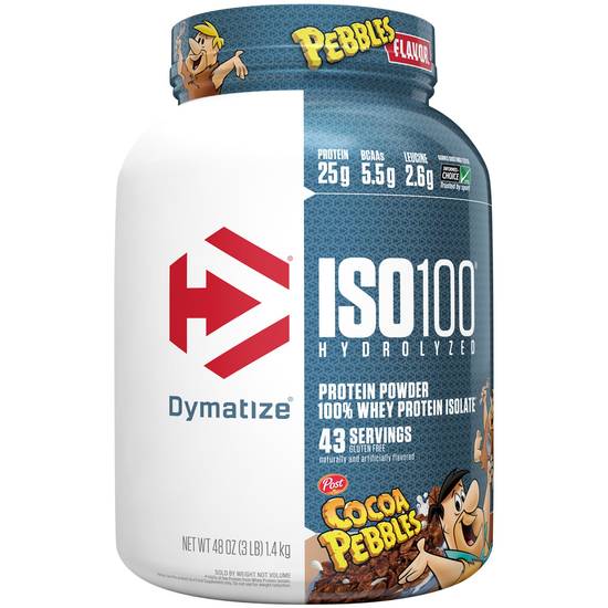 Dymatize 100% Whey Isolate Protein Powder (48 oz) (cocoa pebbles)
