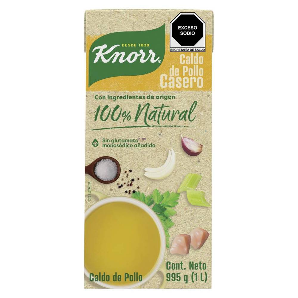 Knorr caldo de pollo casero