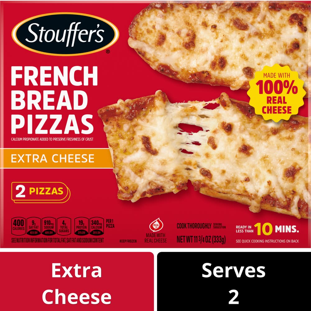 Stouffer's French Bread Extra Cheese Pizzas (11.75 oz, 2 ct)