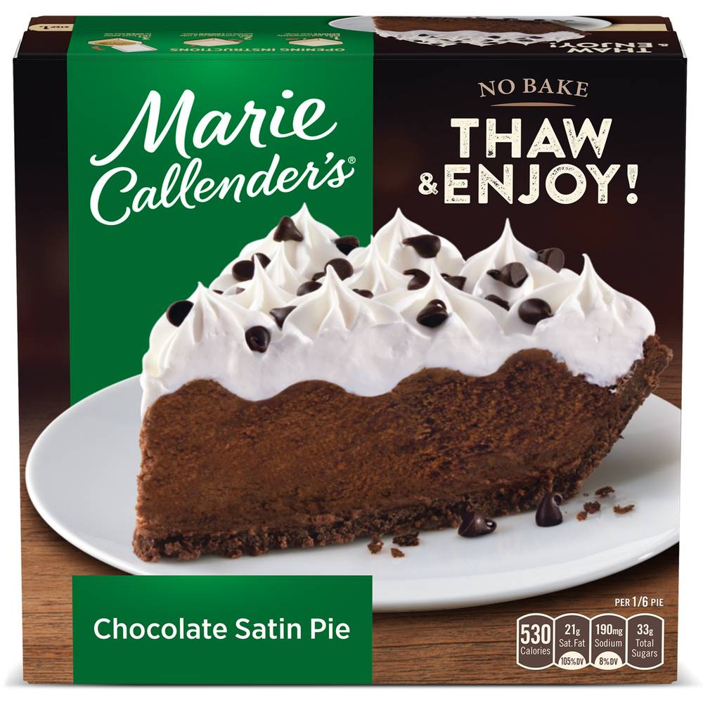 Marie Callender's Chocolate Satin Pie