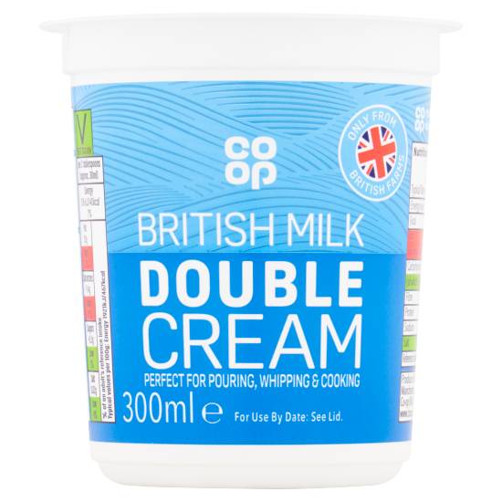 Co-Op British Double Cream (300 ml)