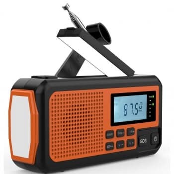 Radio Sobremesa Emergencia NK FA350044 4000MAH, Naranja