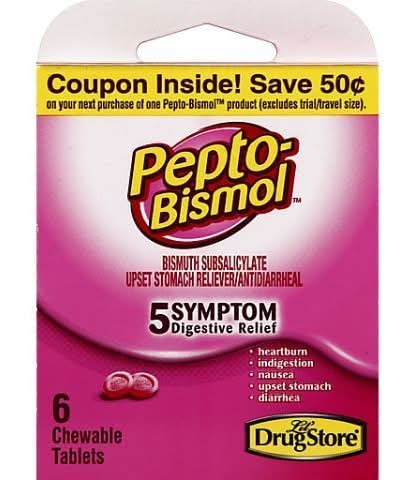 Pepto Bismol Chewable Tablets 6 Count