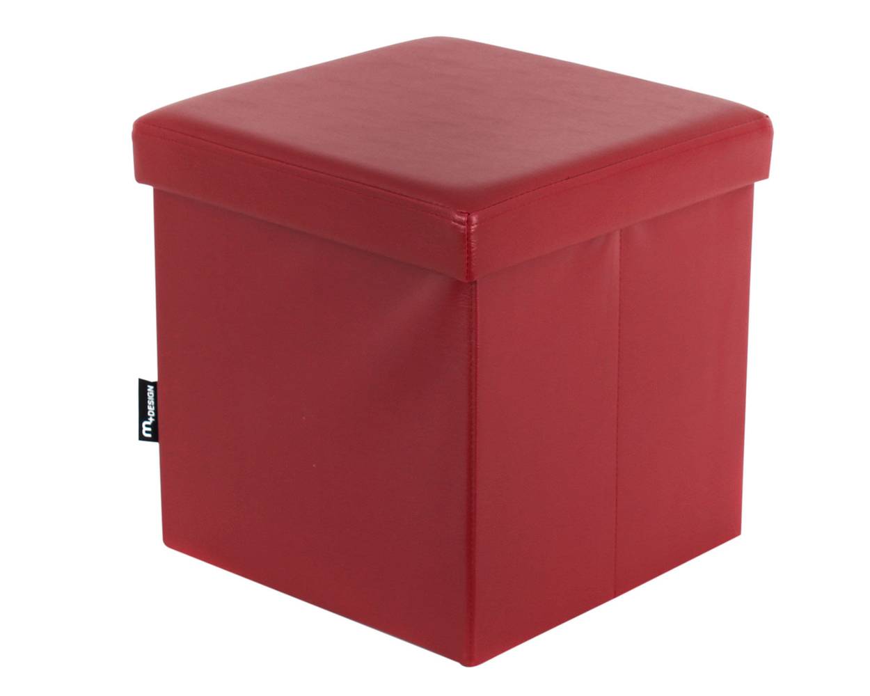 M+design pouf desarmable rojo 2.0 (38 x 38 x 38 cm)