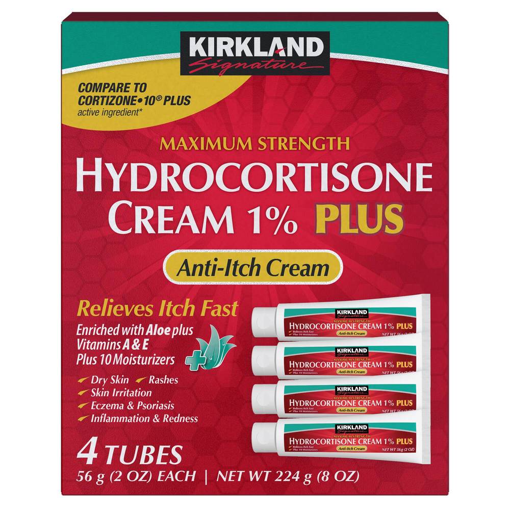 Kirkland Signature Hydrocortisone 1% Plus Anti Itch Cream (4 ct)