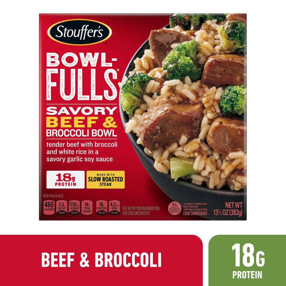 Stouffer's Bowl-Fulls Savory Beef & Broccoli Bowl (382 g)