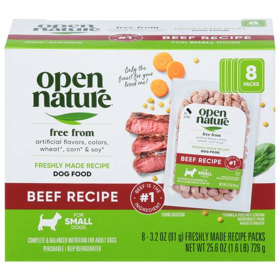 Open Nature Freshly Made Beef Recipe Dog Food (8 ct)