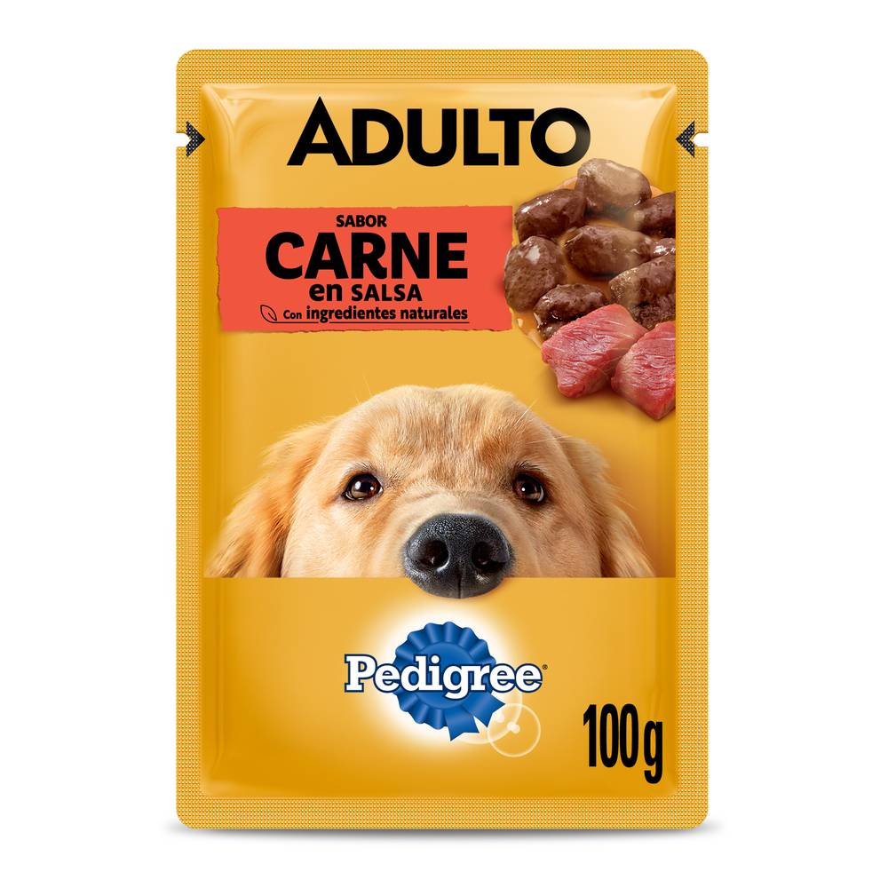 Pedigree alimento húmedo adulto carne (sobre 100 g)