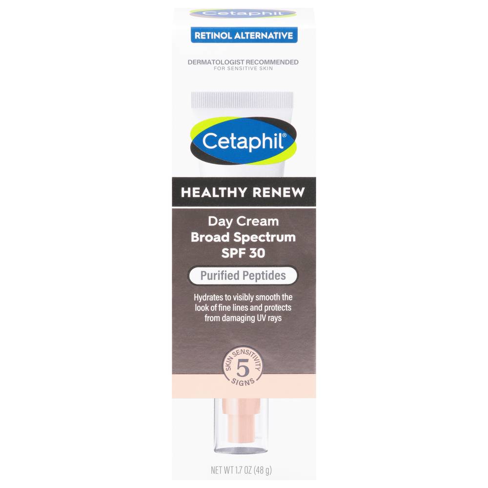 Cetaphil Broad Spectrum Spf 30 Purified Peptides Healthy Renew Day Cream