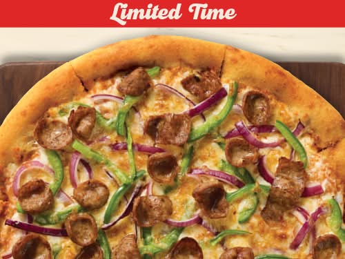 Fiery Sausage & Peppers Pizza