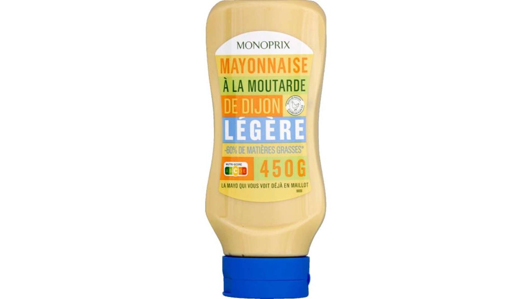 Monoprix Mayonnaise légère à la moutarde de Dijon Le flacon de 455 g